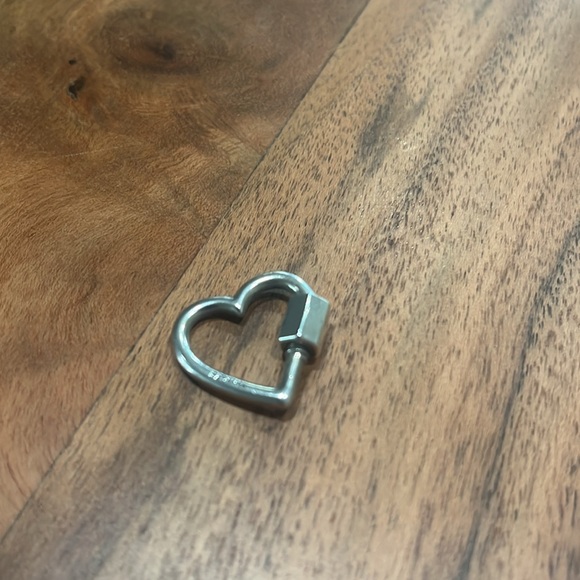 Marla Aaron Silver Heart Lock - Picture 2 of 4
